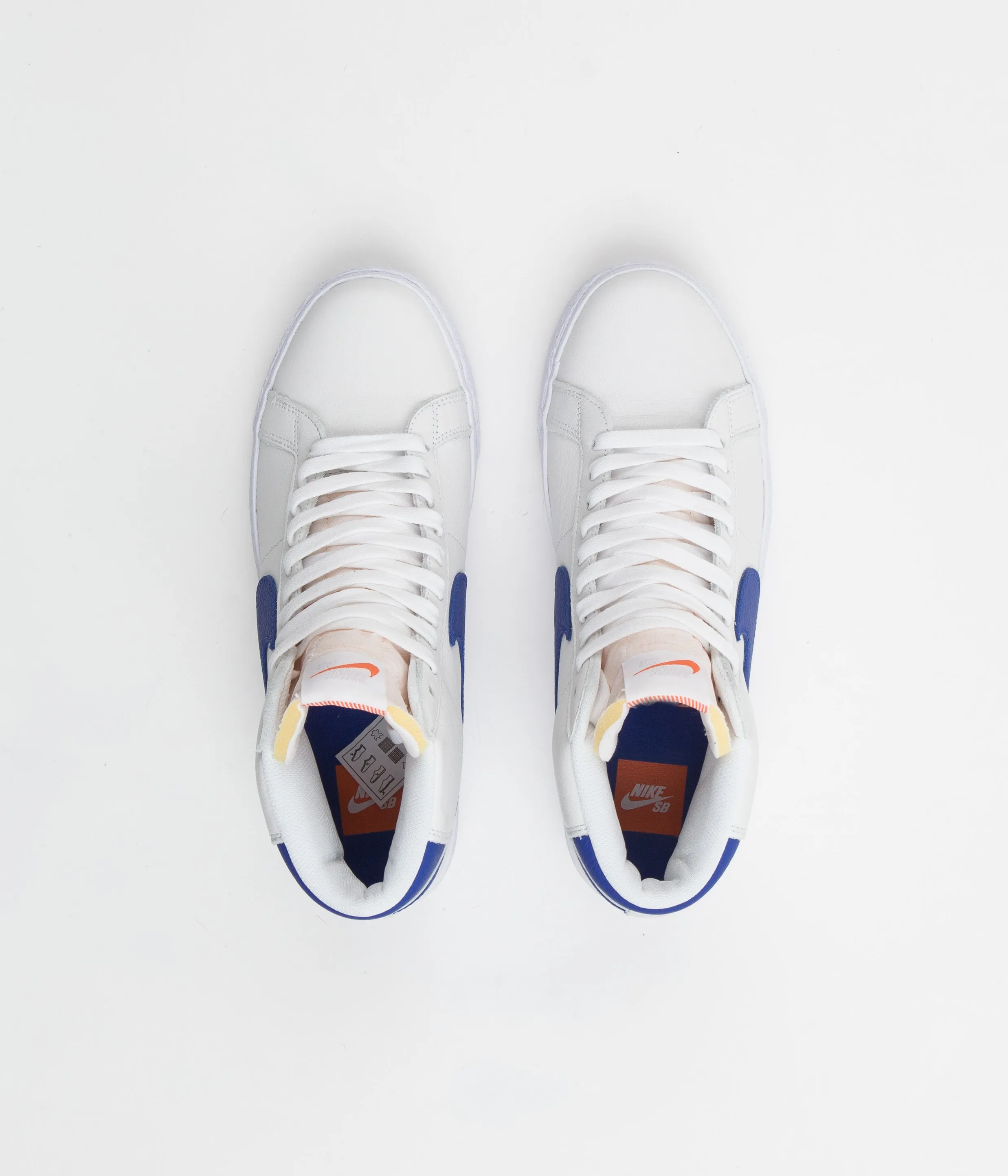 Nike SB Orange Label Blazer Mid Shoes - White / Varsity Royal - White - Varsity Royal