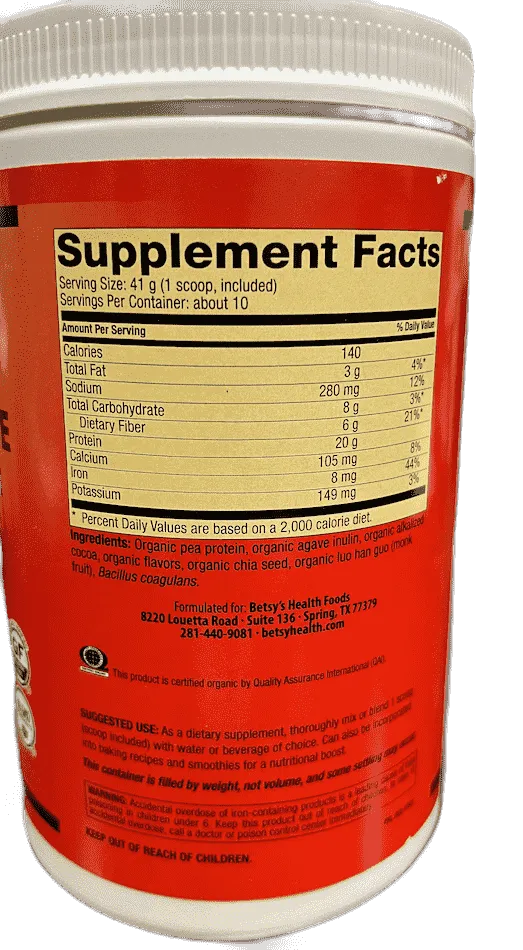 Organic Balanced Plant Protein Blend, oz