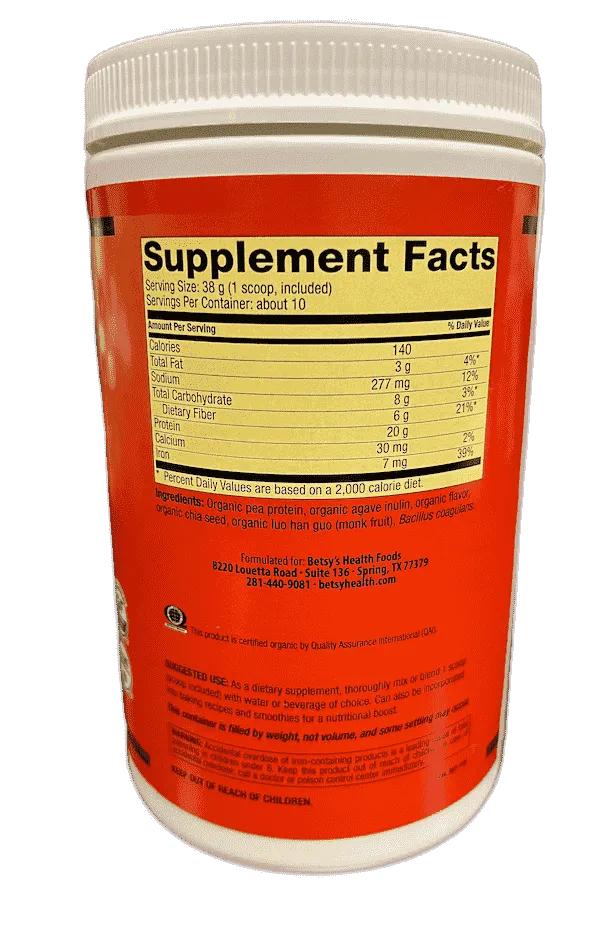 Organic Balanced Plant Protein Blend, oz