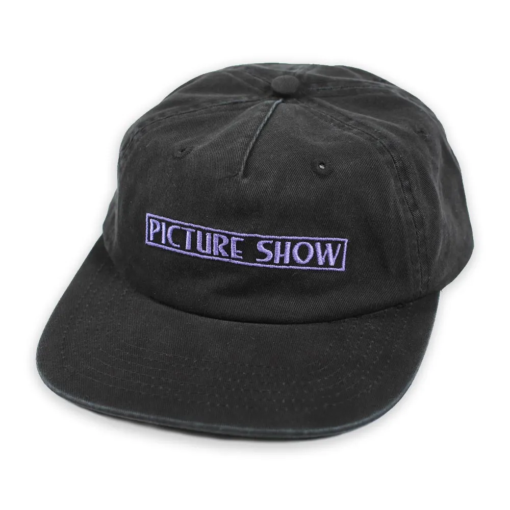 Picture Show Skateboards VHS Logo Hat Black Denim Kids Size