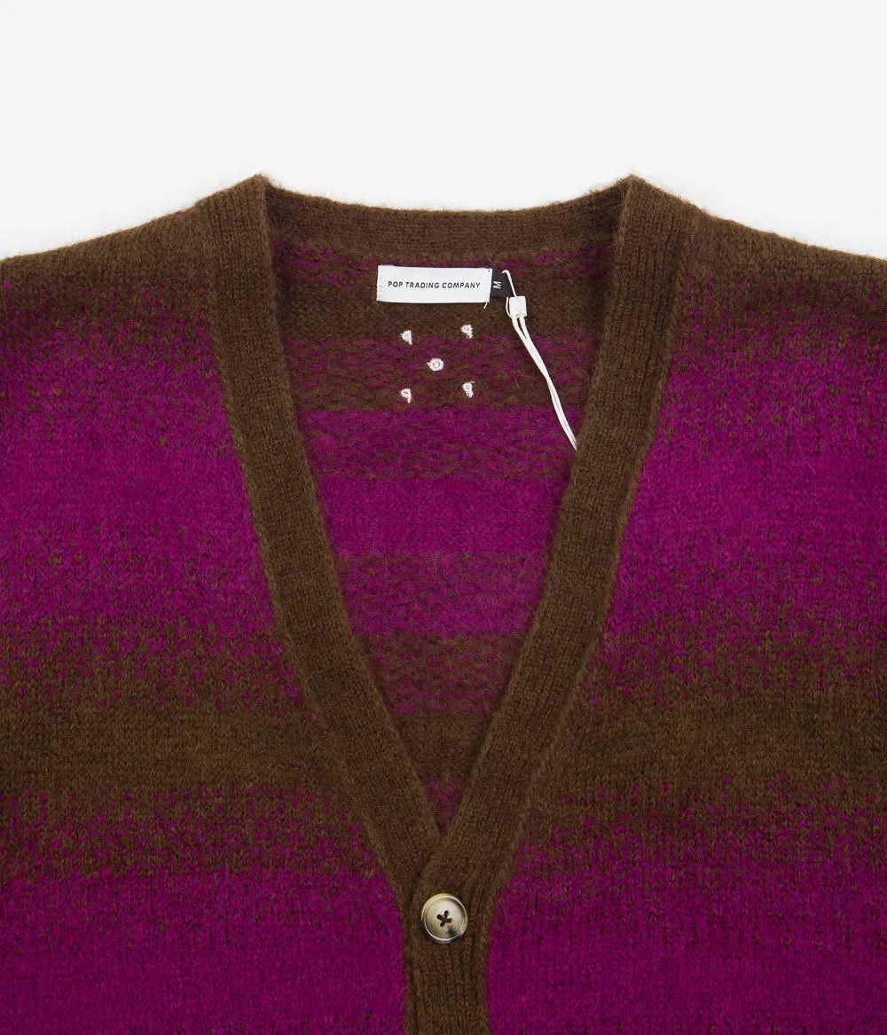 Pop Trading Company Knitted Cardigan - Delicioso / Raspberry