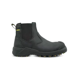 REBEL CRAZY HORSE CHELSEA BOOT STC BLACK SIZE 9