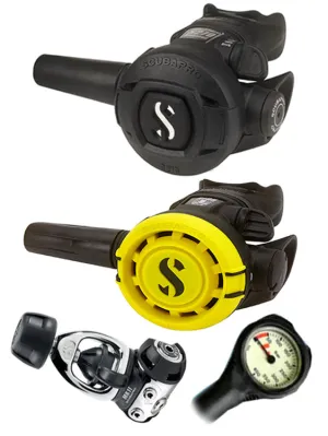 Scubapro Regulator Set: MK11 (DIN or Yoke) / S270 / Octopus & Free Termo Gauge