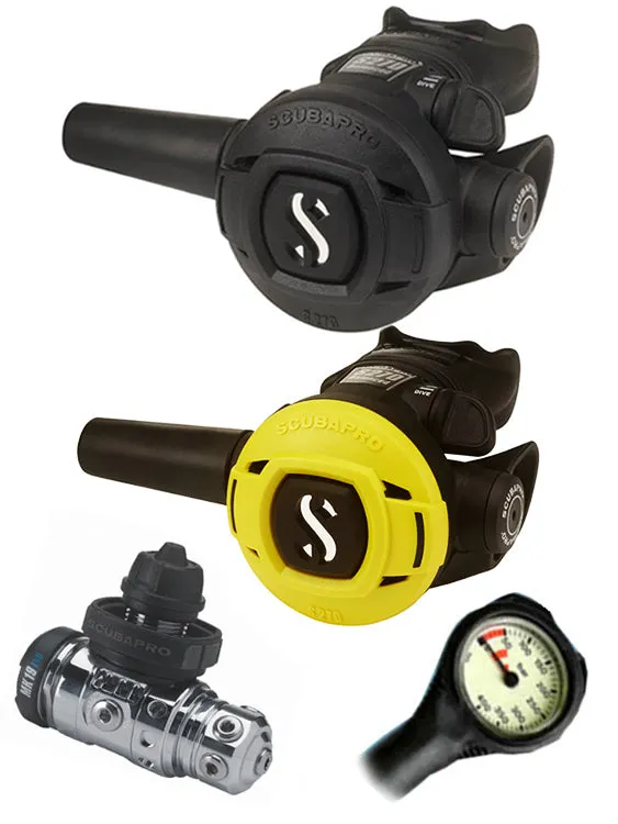 Scubapro Regulator Set: MK19 Evo (DIN or Yoke) / S270 / Octopus & Free Termo Gauge