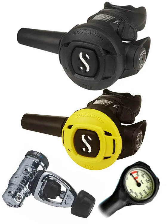 Scubapro Regulator Set: MK19 Evo (DIN or Yoke) / S270 / Octopus & Free Termo Gauge