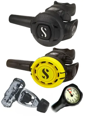 Scubapro Regulator Set: MK19 Evo (DIN or Yoke) / S270 / Octopus & Free Termo Gauge