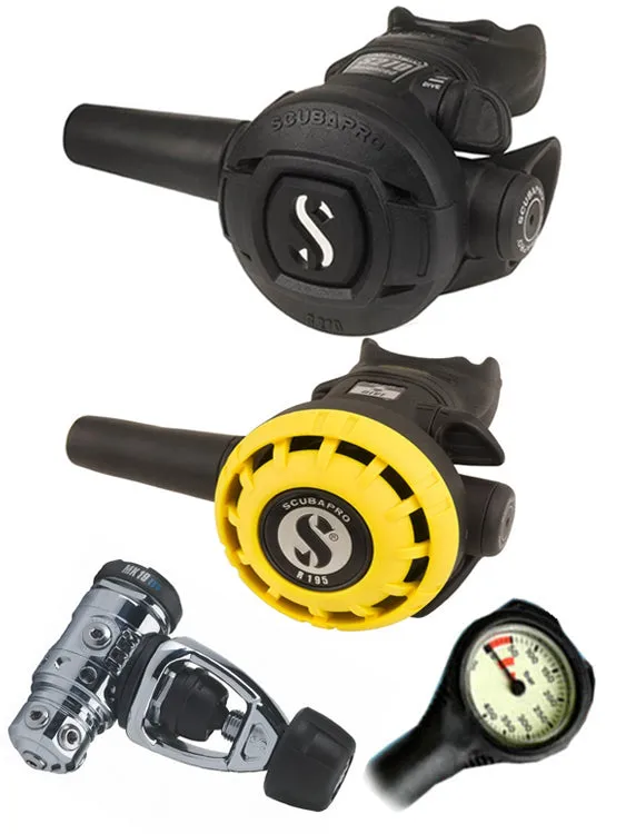 Scubapro Regulator Set: MK19 Evo (DIN or Yoke) / S270 / Octopus & Free Termo Gauge