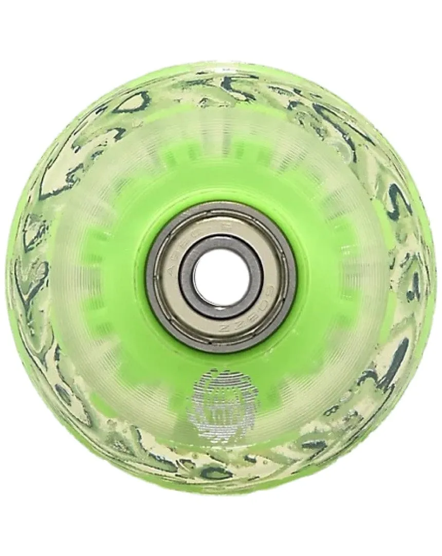 Slime Balls OG Slime Light Ups W/ Green LED And Bearing 78a Wheels - 60mm