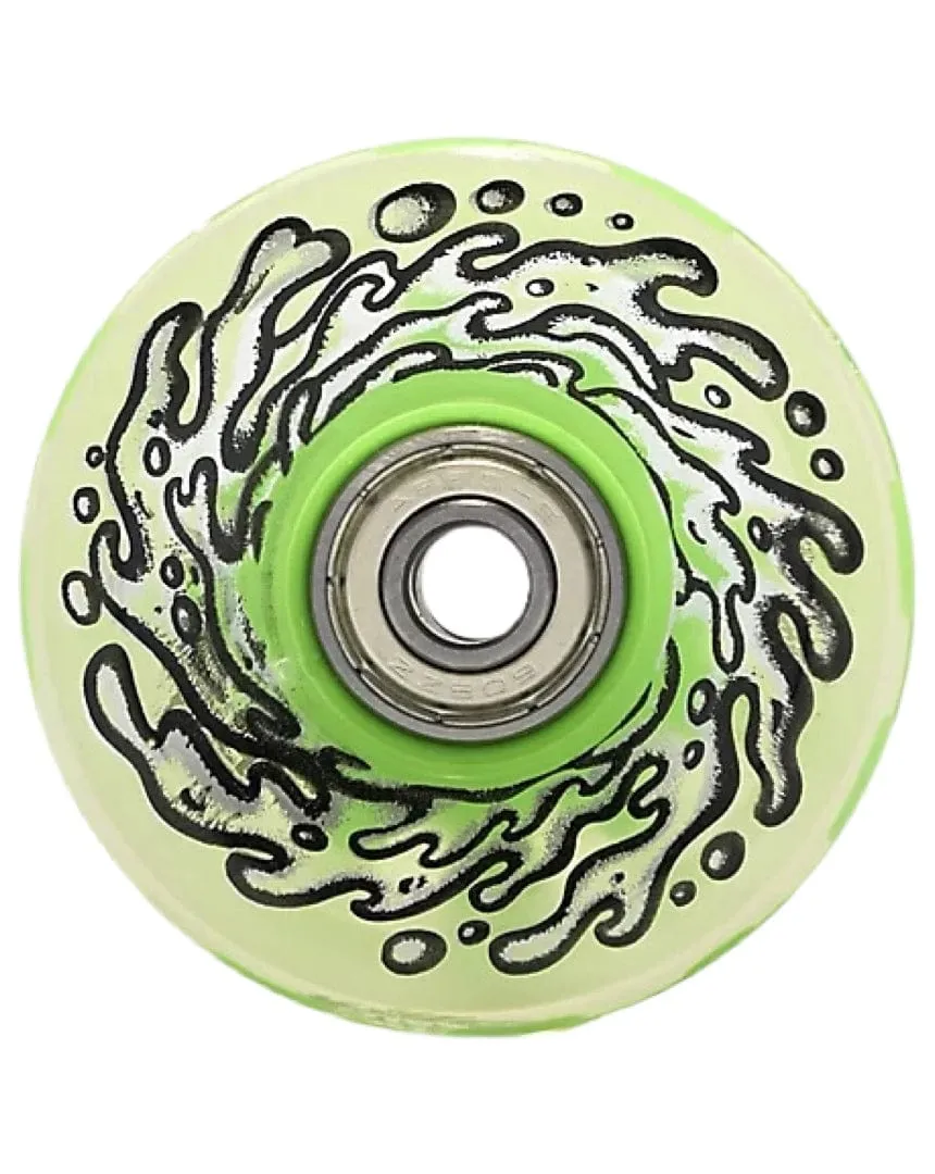 Slime Balls OG Slime Light Ups W/ Green LED And Bearing 78a Wheels - 60mm
