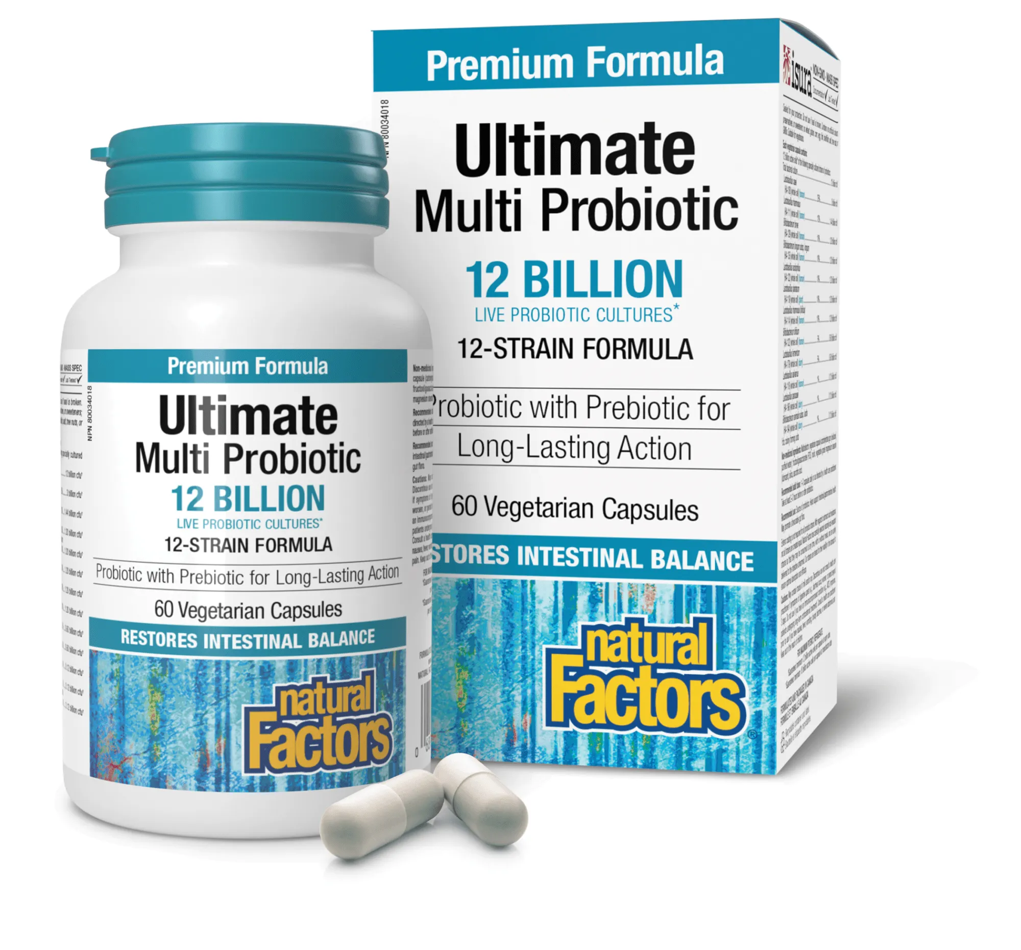 Ultimate Multi Probiotic 12 Billion Live Probiotic Cultures