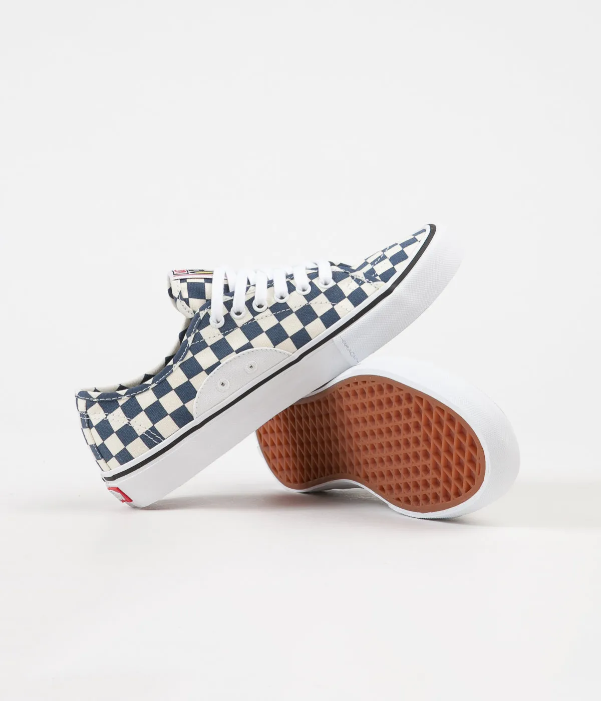 Vans AV Classic Pro Checkerboard Shoes - Dark Denim