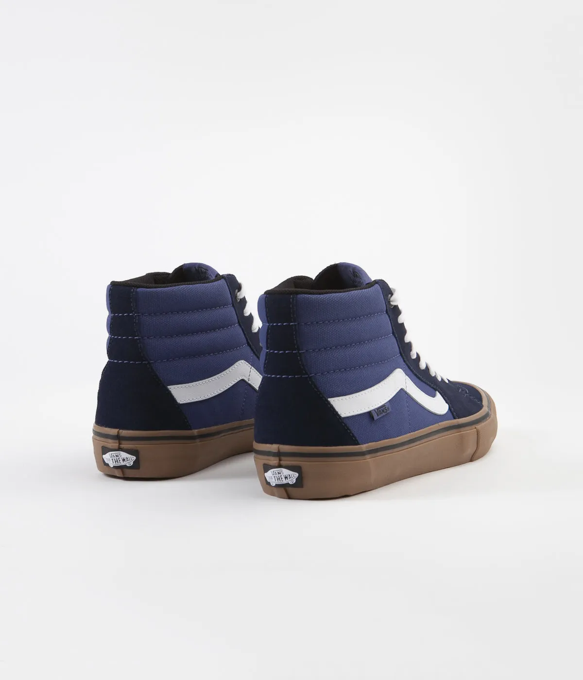 Vans Sk8-Hi Pro Shoes - (Rainy Day) Navy / Gum