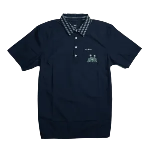 VANS x DANIEL JOHNSTON HOW ARE YOU S/S POLO SHIRT - DRESS BLUES