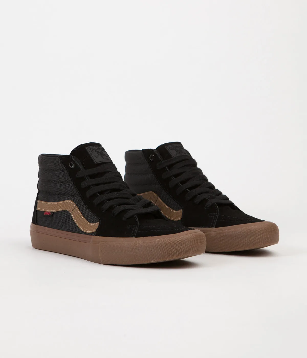 Vans x Thrasher Skate-Hi Pro Shoes - Black / Gum