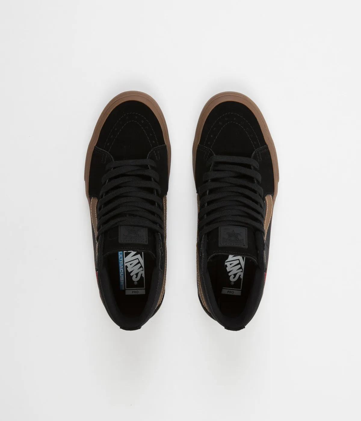 Vans x Thrasher Skate-Hi Pro Shoes - Black / Gum
