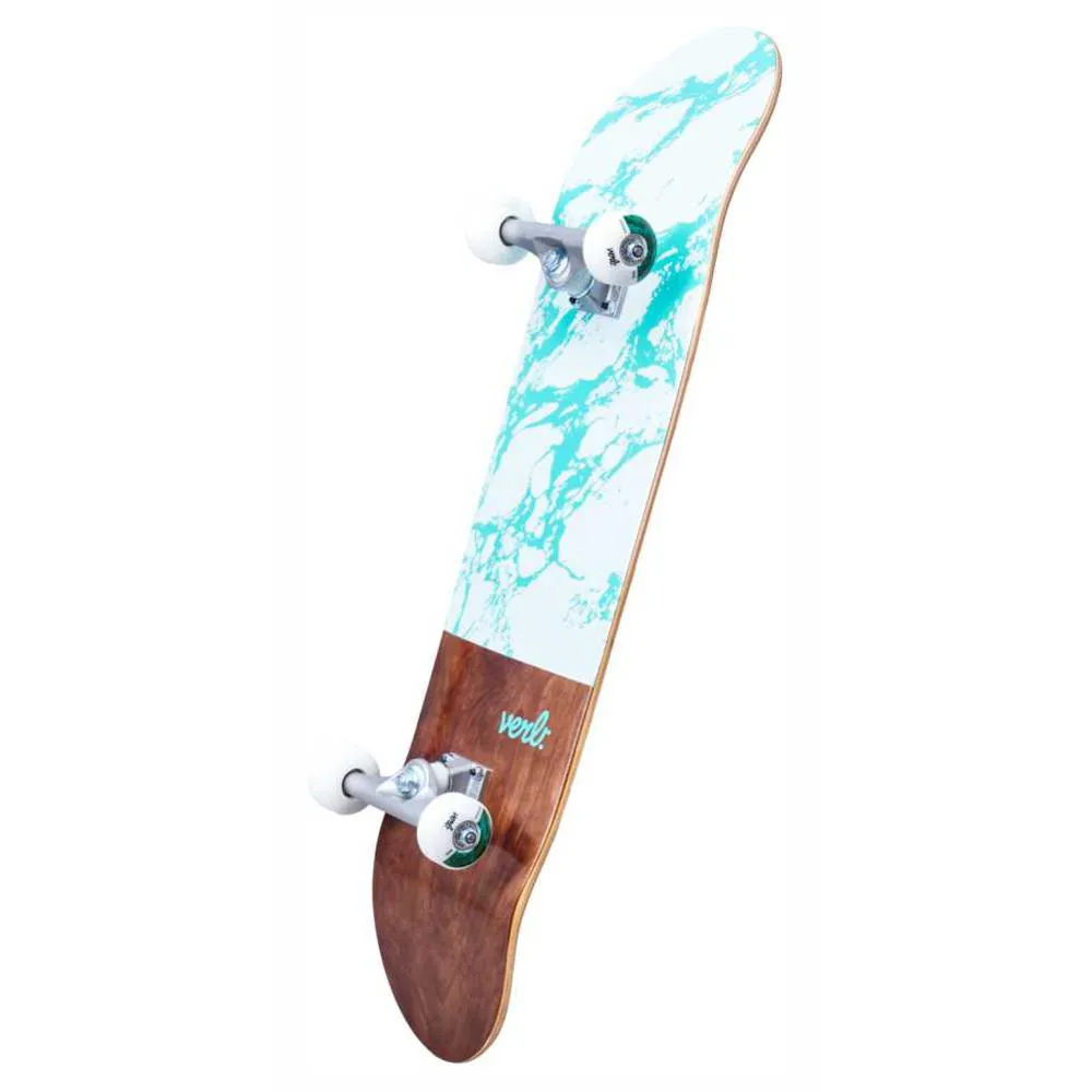 Verb Marble Dip White/Mint 8.0" Complete Skateboard