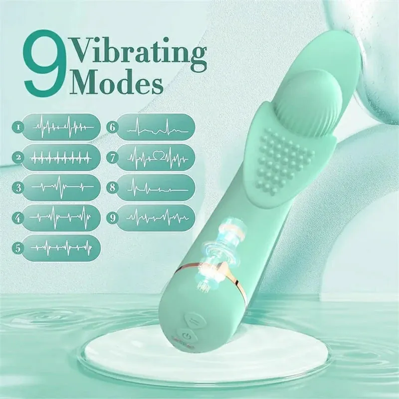 Versatile 9-Mode Magnolia Stimulation Vibrator