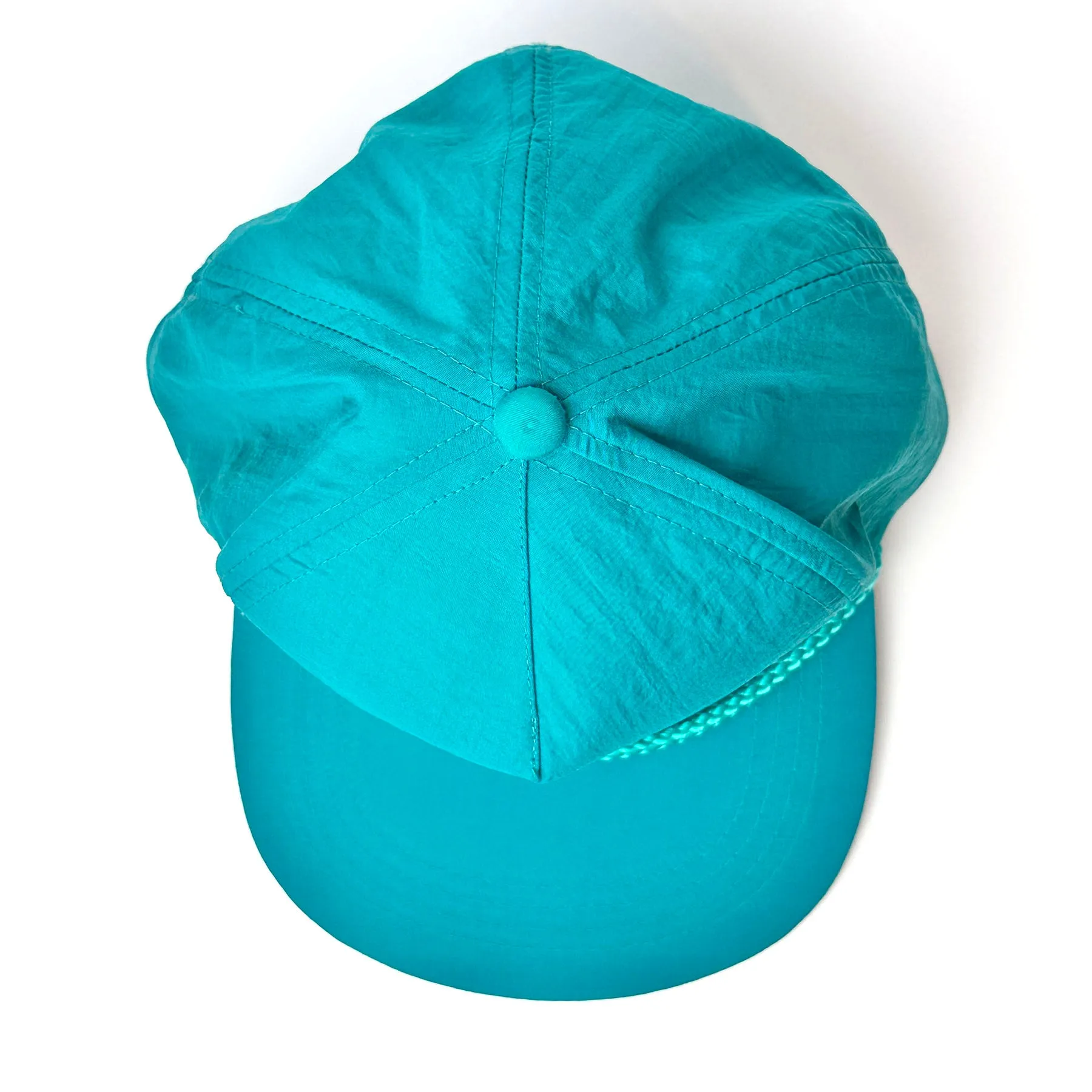 Vintage Cool Whip Nylon Snapback Hat Teal
