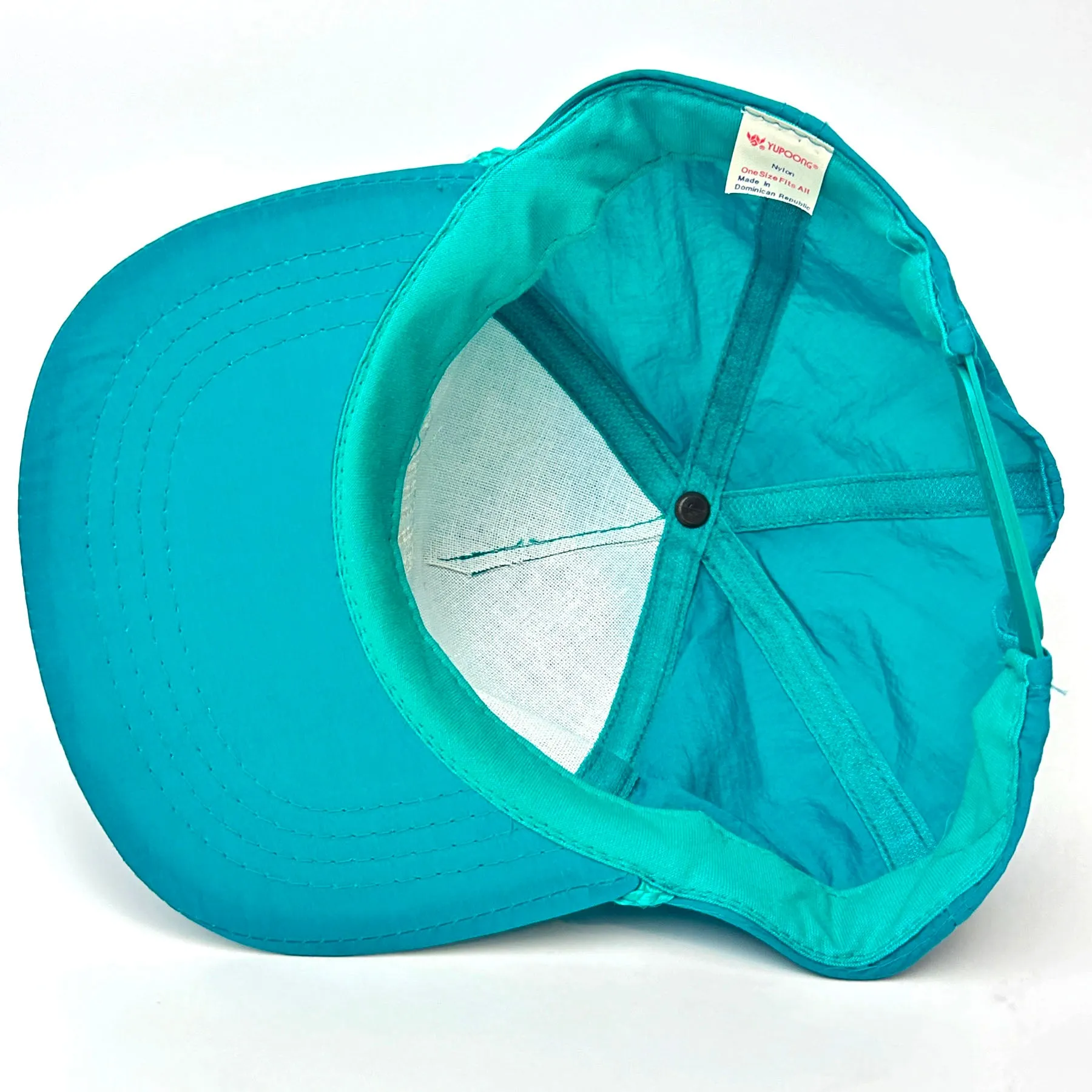 Vintage Cool Whip Nylon Snapback Hat Teal