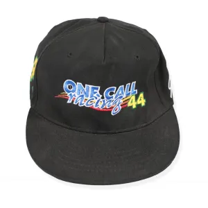 Vintage One Call Racing Snapback Hat Black