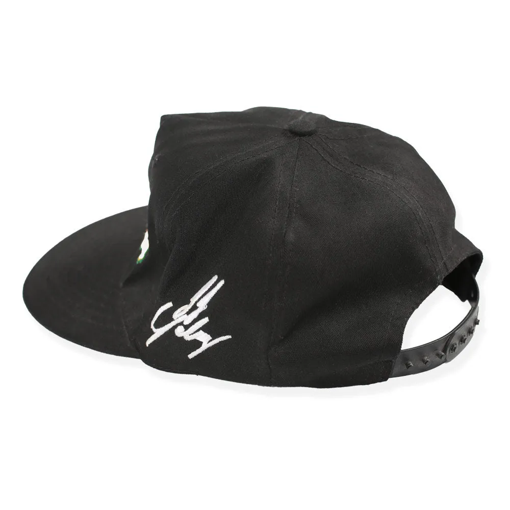 Vintage One Call Racing Snapback Hat Black