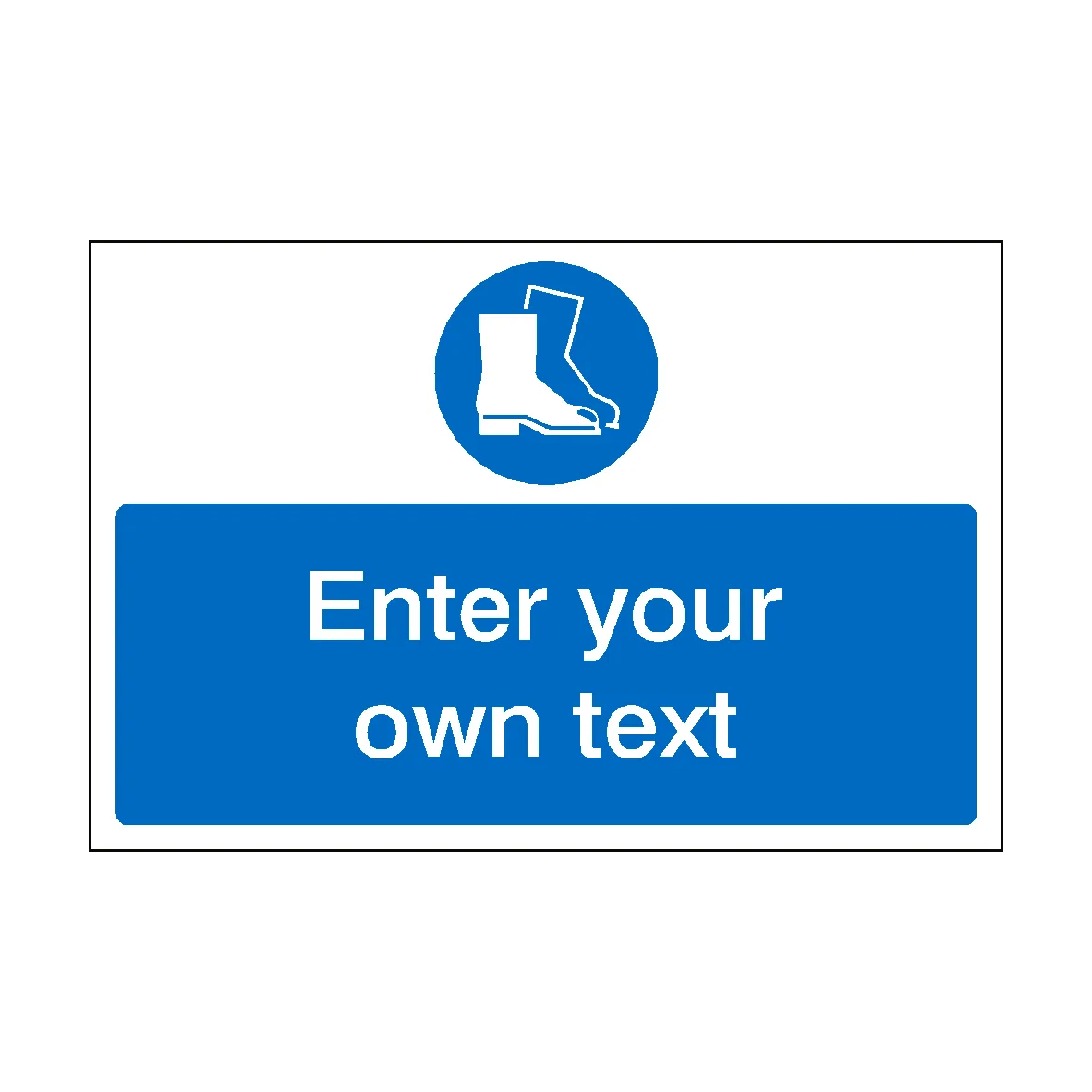 Wear Safety Footwear Custom Safety Sticker