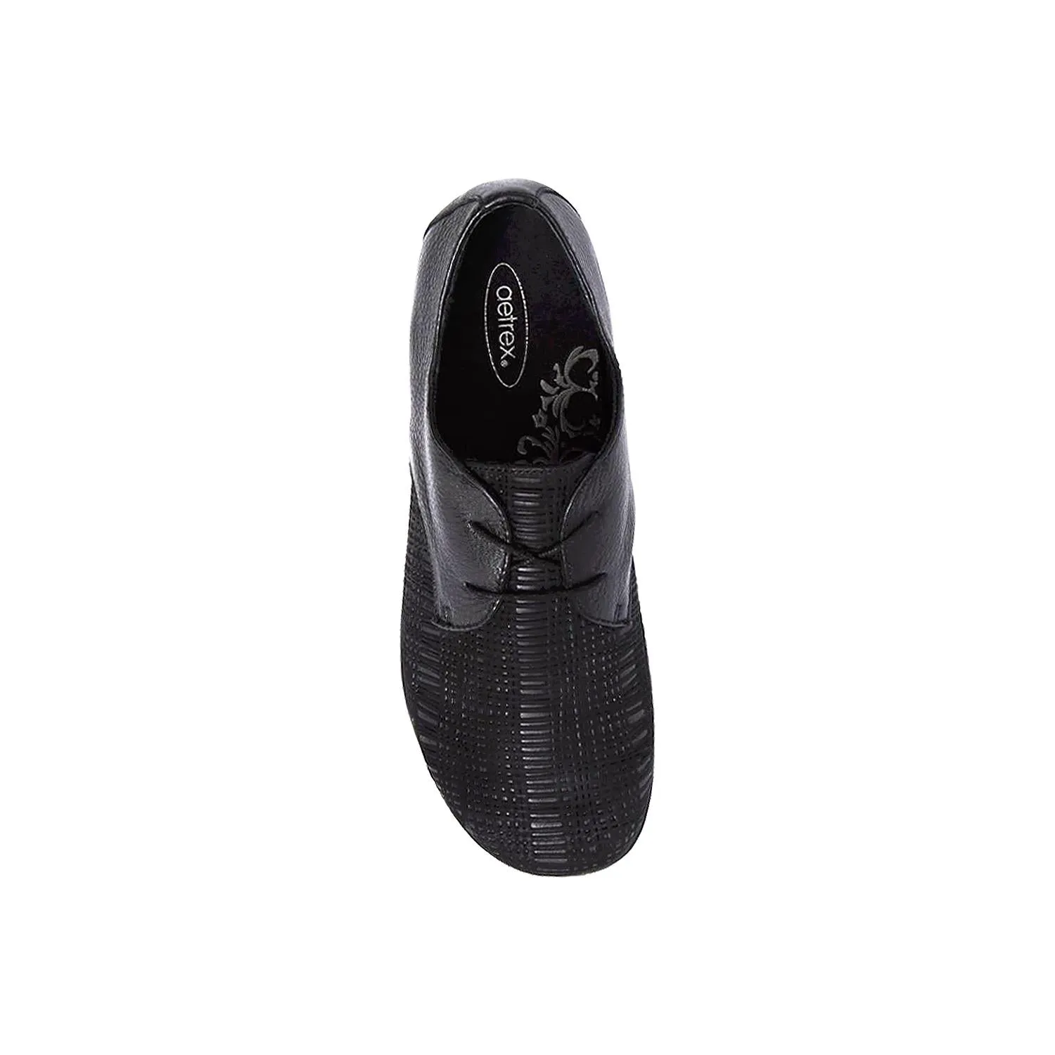 Women's Aetrex Erin Black Leather