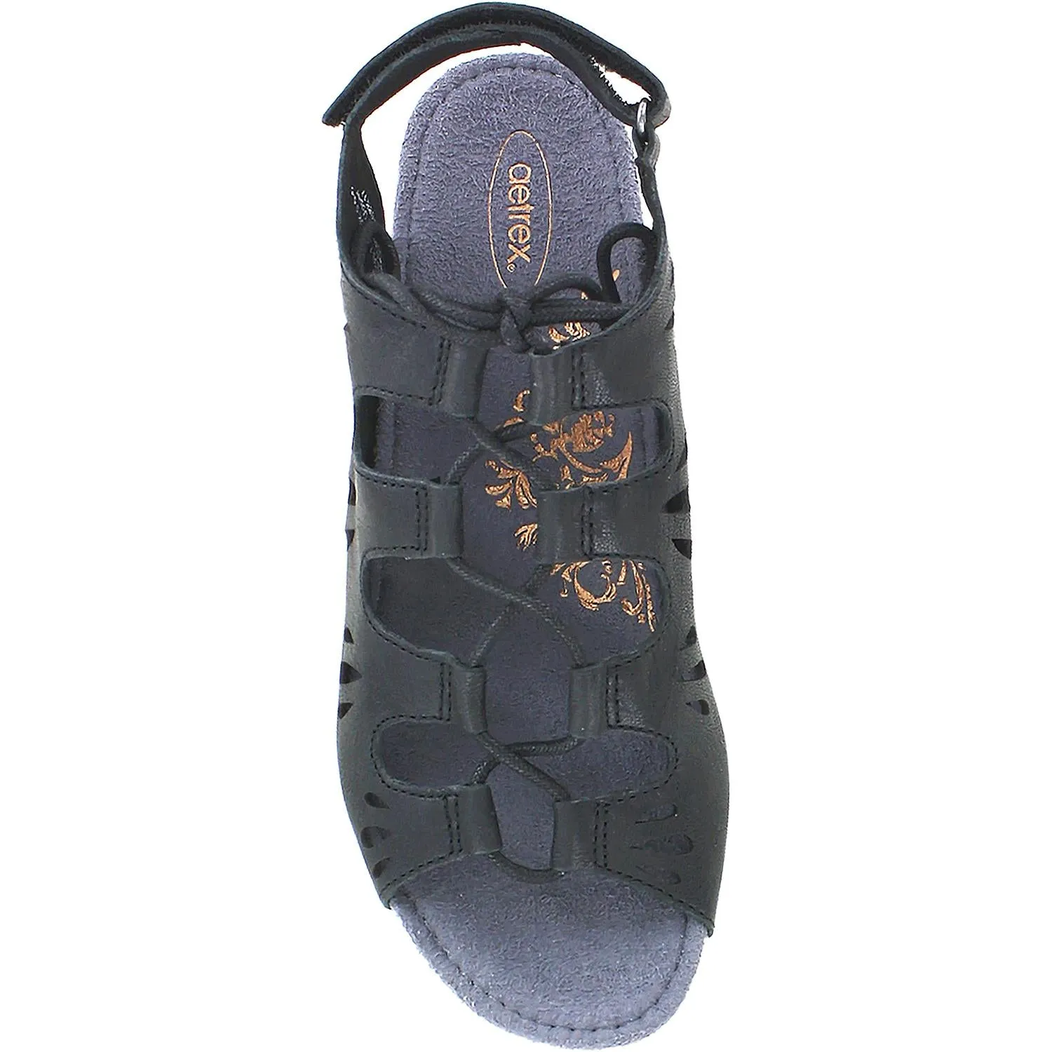 Women's Aetrex Giselle Black Leather