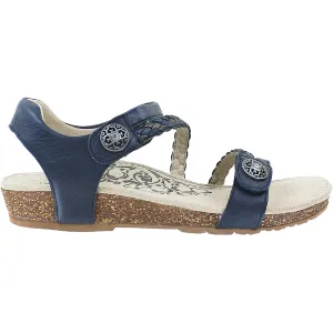 Women's Aetrex Jillian Navy Leather