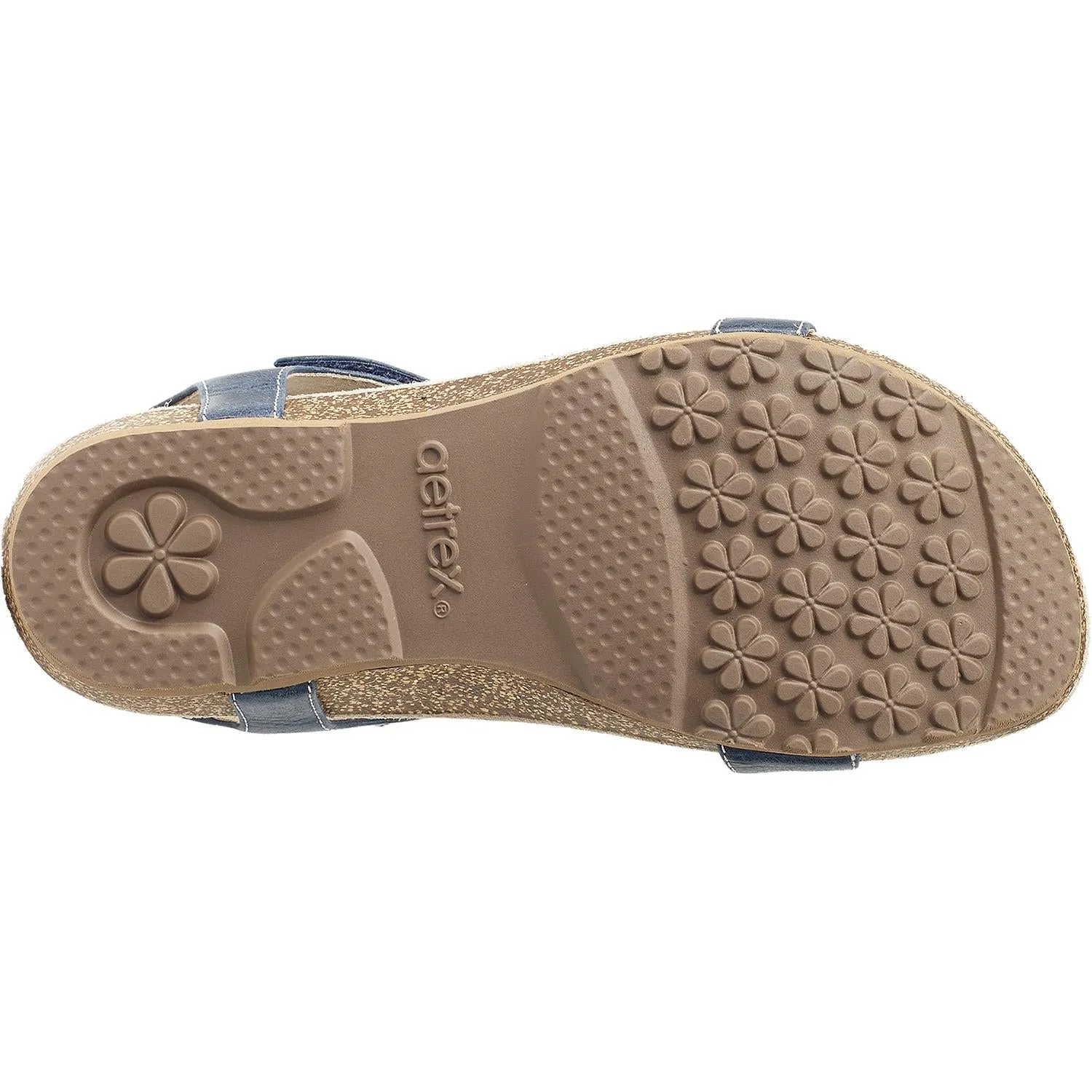 Women's Aetrex Lori Navy Leather