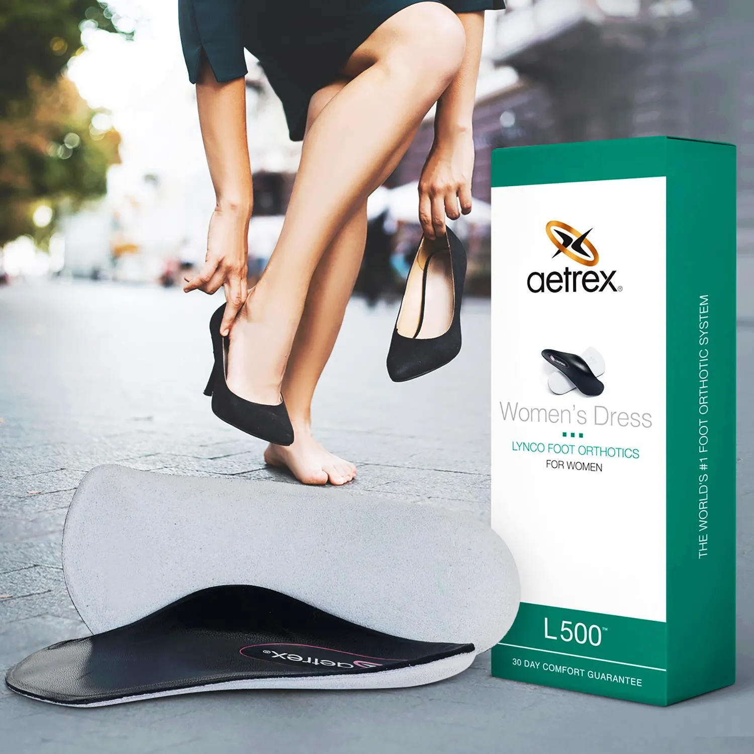 Women's Aetrex Lynco L500 Dress Cupped/Neutral Orthotic