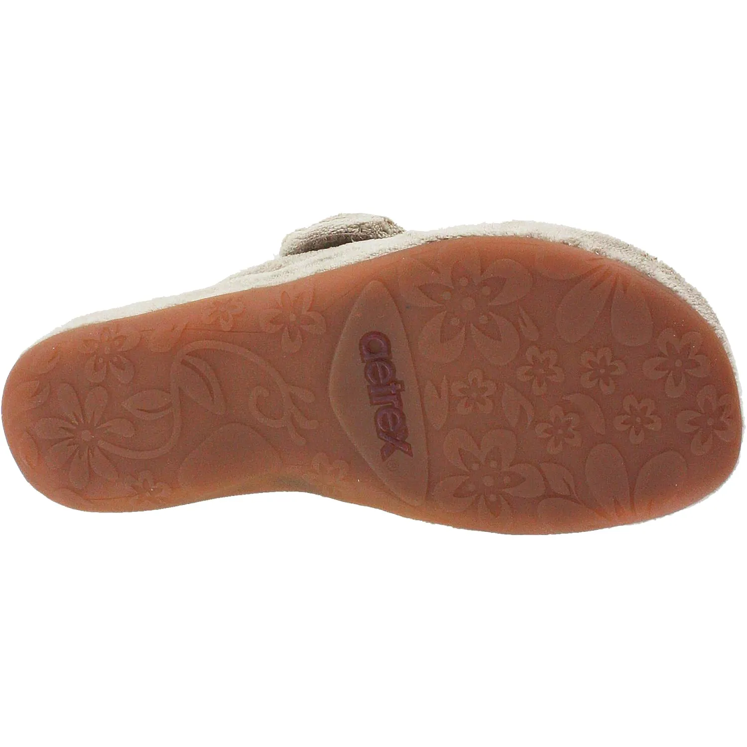 Women's Aetrex Mandy Coffee Terrycloth