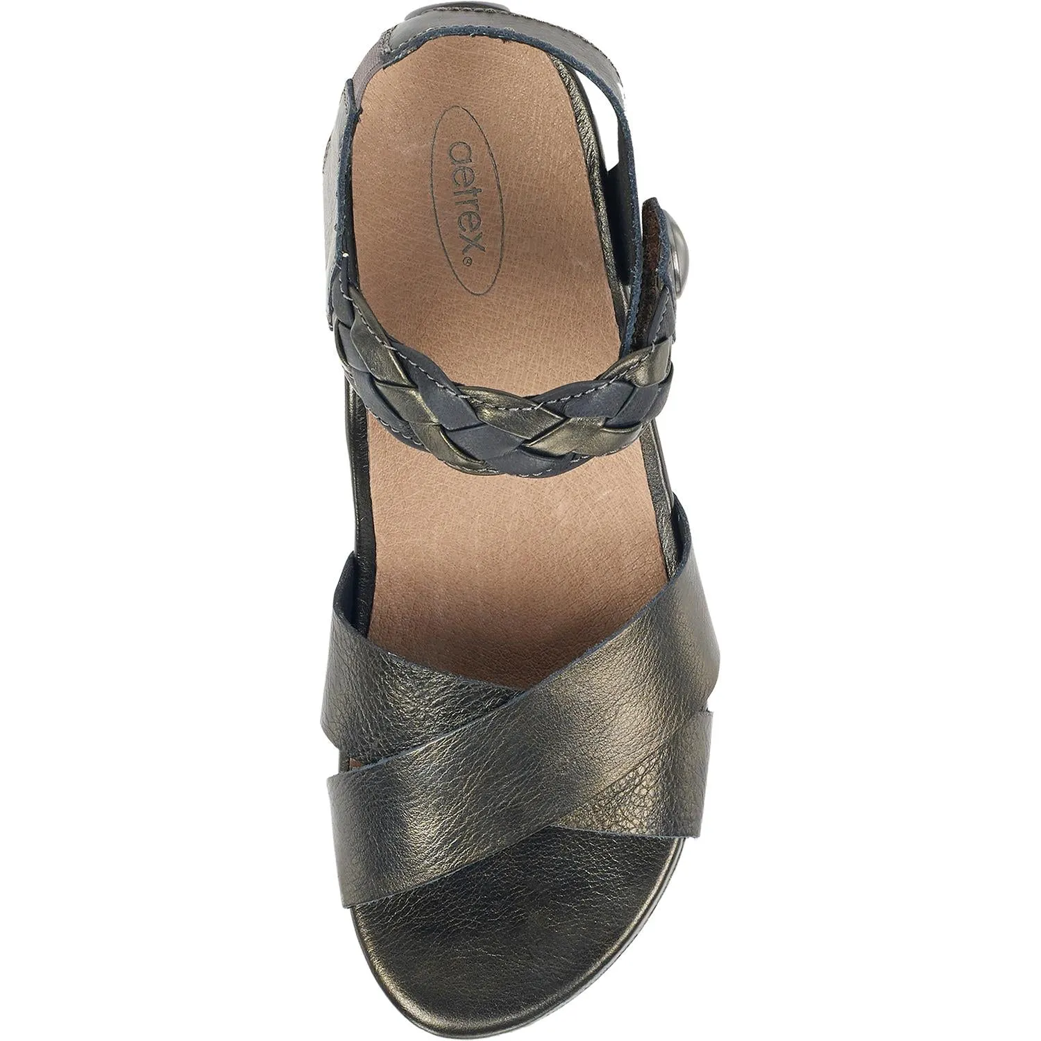 Women's Aetrex Piper Black Leather