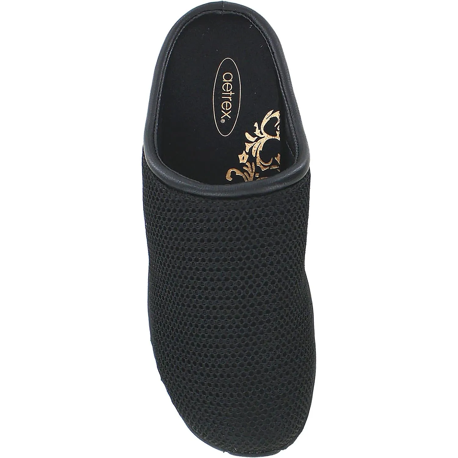 Women's Aetrex Robin Black Mesh