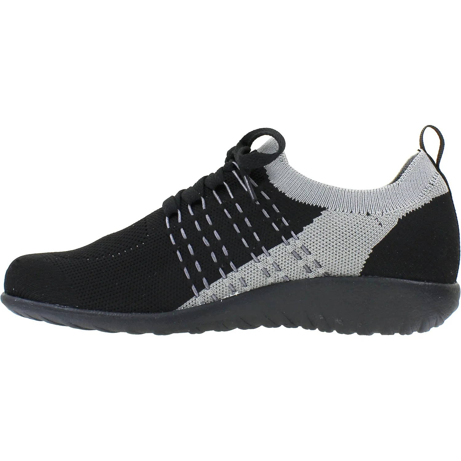 Women's Naot Tama Black/Grey Knit Fabric