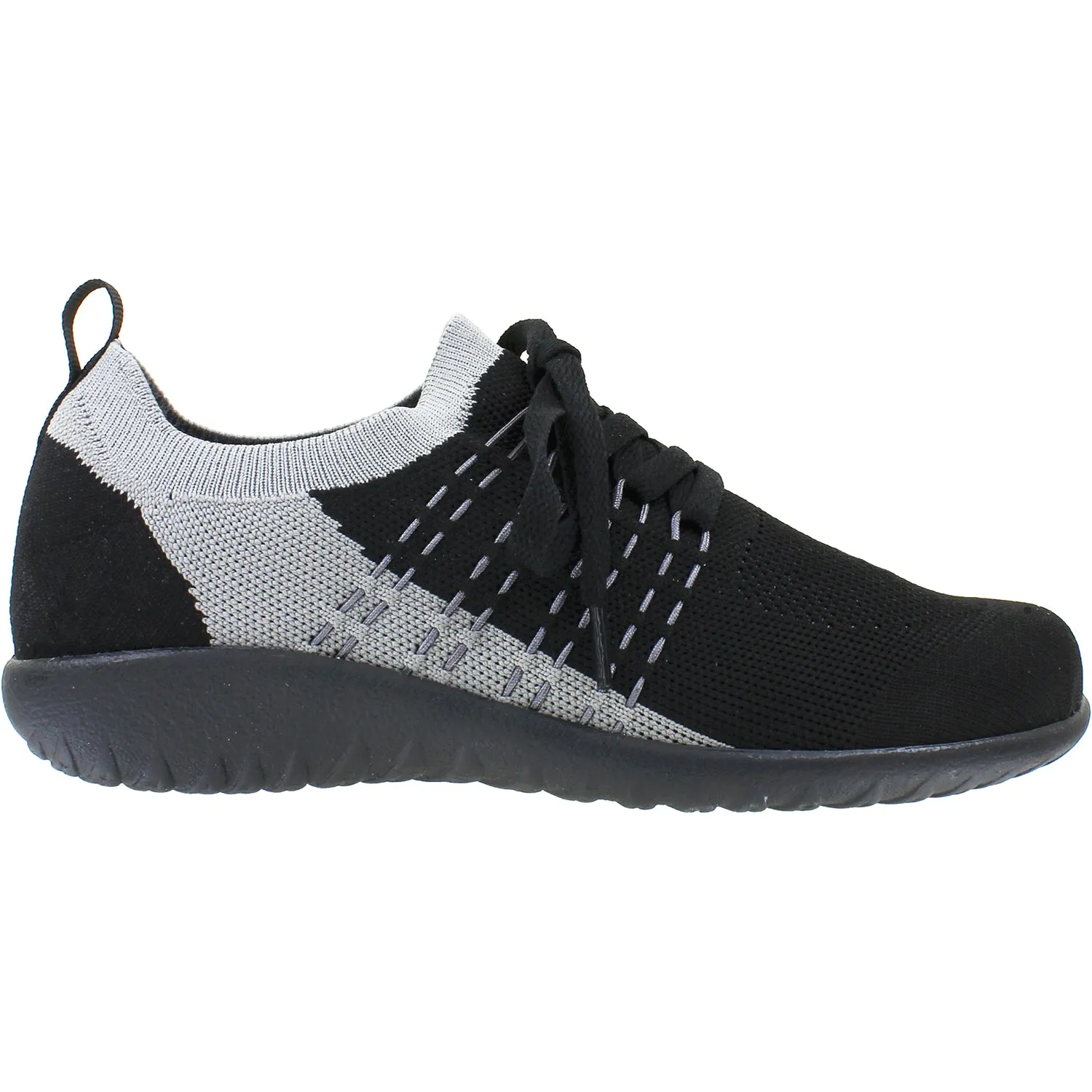 Women's Naot Tama Black/Grey Knit Fabric