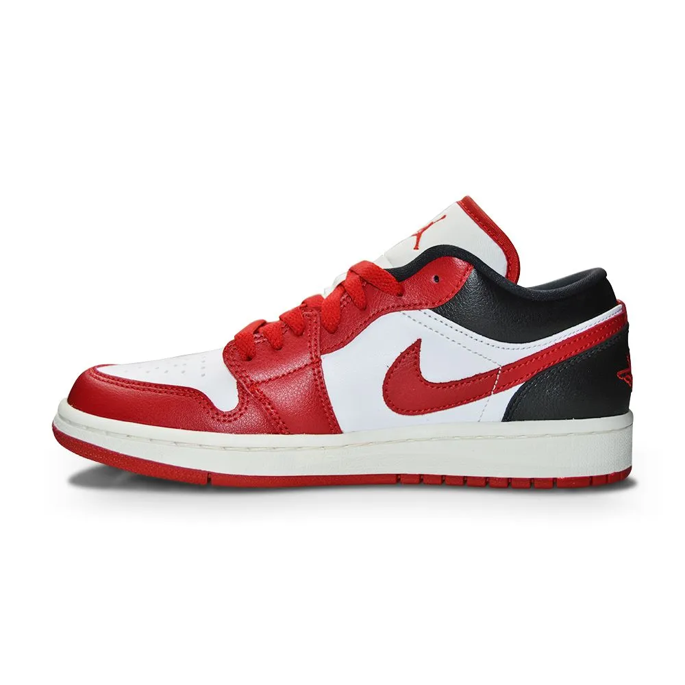 Women's Nike Air Jordan 1 Low - DC0774 160 - White Gym Red Black Sail