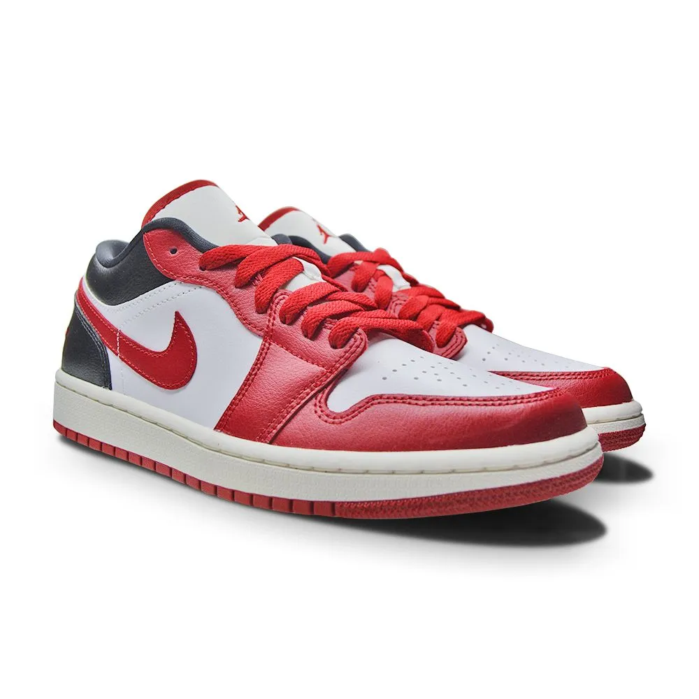 Women's Nike Air Jordan 1 Low - DC0774 160 - White Gym Red Black Sail